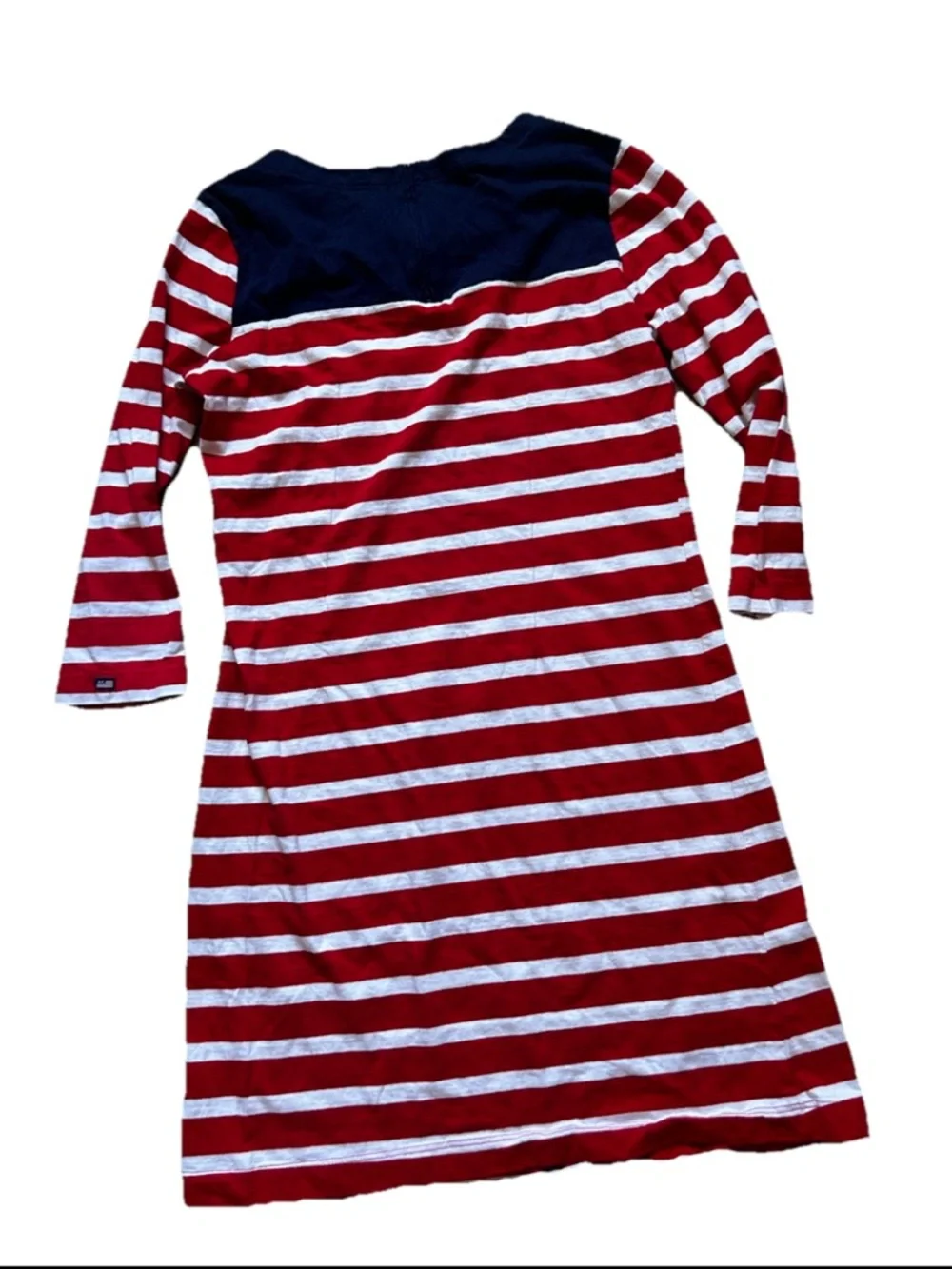 U.S. Polo Assn. Red, White & Navy Striped Long-Sleeve Mini Dress - Picture 5 of 5
